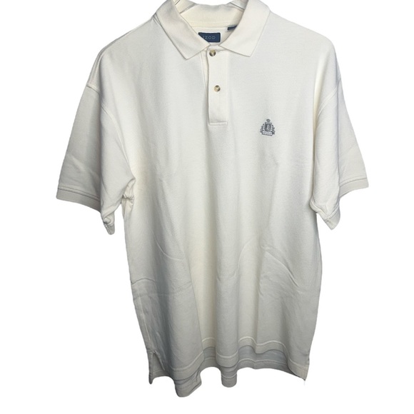 White/Cream IZod Polo Shirt - Picture 1 of 6
